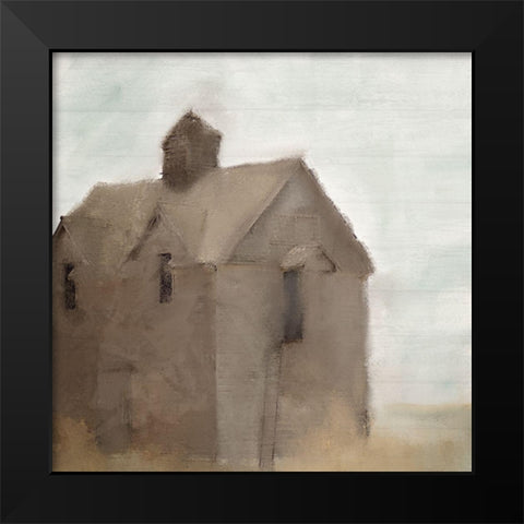 Old Farmhouse Black Modern Wood Framed Art Print by Allen, Kimberly