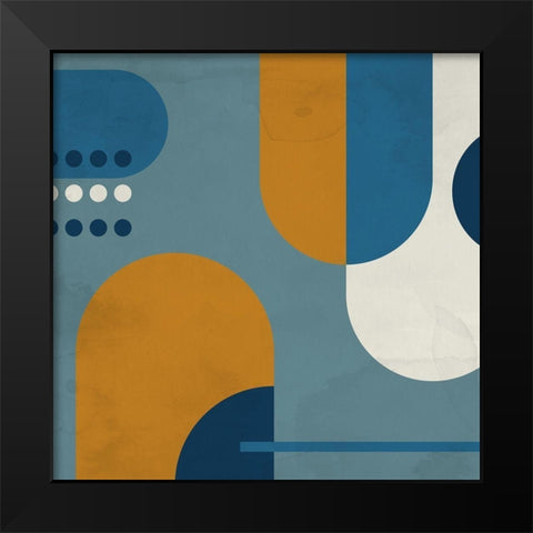 In Blue 1 Black Modern Wood Framed Art Print by Allen, Kimberly