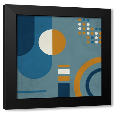 In Blue 2 Black Modern Wood Framed Art Print by Allen, Kimberly