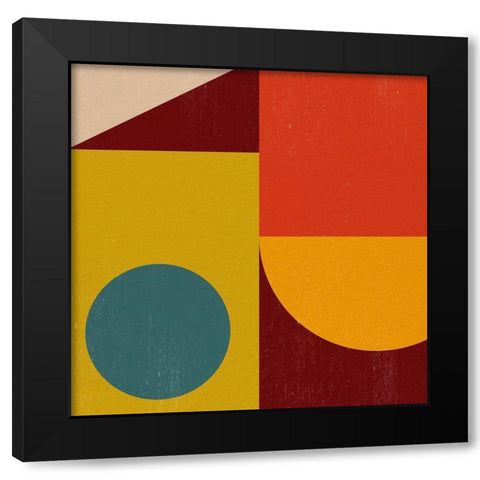 Shape 1 Black Modern Wood Framed Art Print by Allen, Kimberly