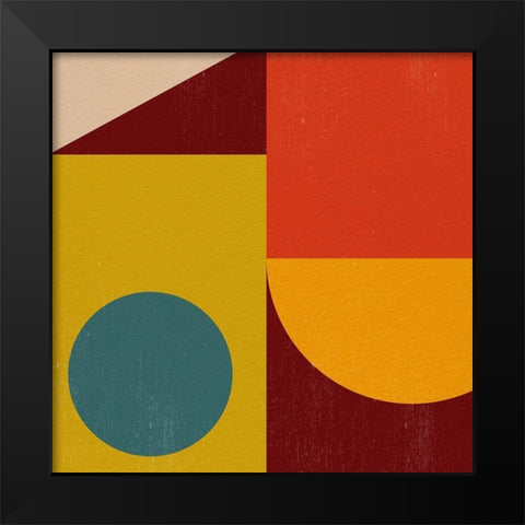 Shape 1 Black Modern Wood Framed Art Print by Allen, Kimberly