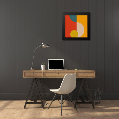 Shape 2 Black Modern Wood Framed Art Print by Allen, Kimberly