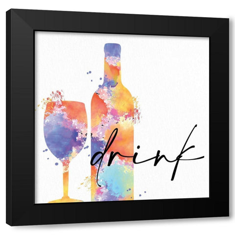 Eat 2 Black Modern Wood Framed Art Print by Allen, Kimberly