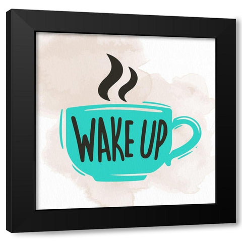 Wake Up 1 Black Modern Wood Framed Art Print by Allen, Kimberly