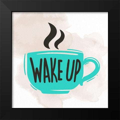 Wake Up 1 Black Modern Wood Framed Art Print by Allen, Kimberly