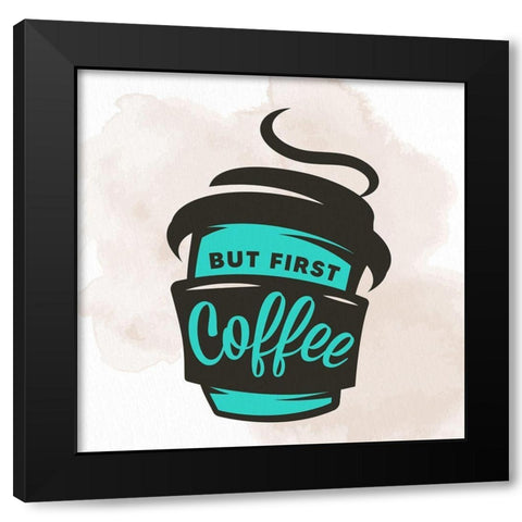 Wake Up 2 Black Modern Wood Framed Art Print by Allen, Kimberly