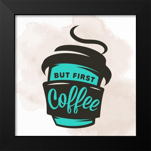 Wake Up 2 Black Modern Wood Framed Art Print by Allen, Kimberly