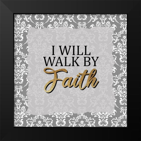 Walk 2 Black Modern Wood Framed Art Print by Allen, Kimberly