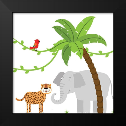 ABCs 2 Black Modern Wood Framed Art Print by Allen, Kimberly