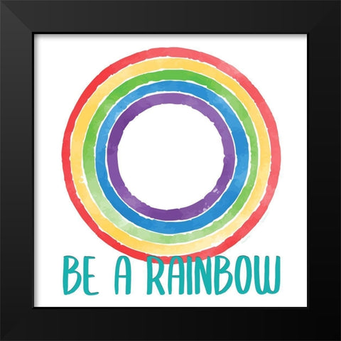 Rainbow Brave 2 Black Modern Wood Framed Art Print by Allen, Kimberly