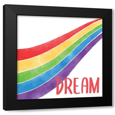 Rainbow Brave 4 Black Modern Wood Framed Art Print with Double Matting by Allen, Kimberly
