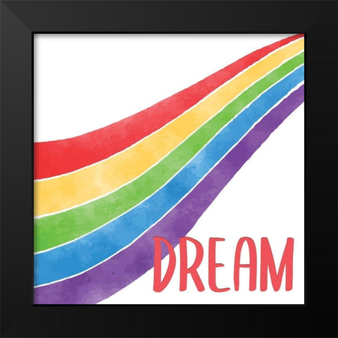 Rainbow Brave 4 Black Modern Wood Framed Art Print by Allen, Kimberly
