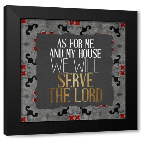 Serve 1 V2 Black Modern Wood Framed Art Print with Double Matting by Allen, Kimberly