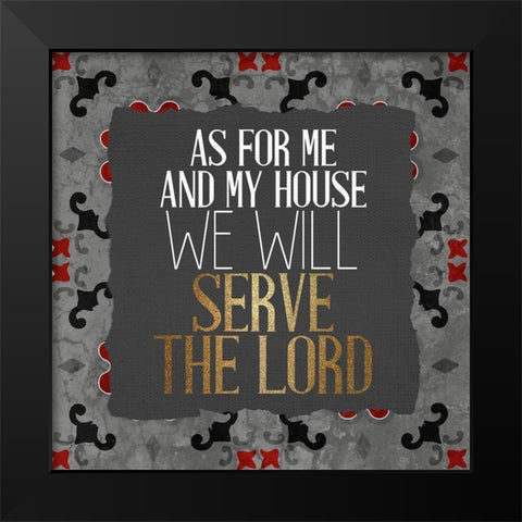 Serve 1 V2 Black Modern Wood Framed Art Print by Allen, Kimberly