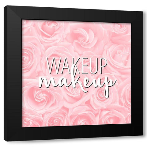 Roses 3 V2 Black Modern Wood Framed Art Print with Double Matting by Allen, Kimberly