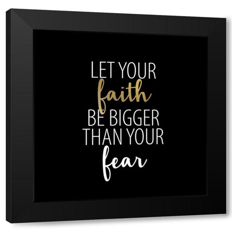 Faith Leopard 2 Black Modern Wood Framed Art Print by Allen, Kimberly