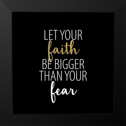 Faith Leopard 2 Black Modern Wood Framed Art Print by Allen, Kimberly