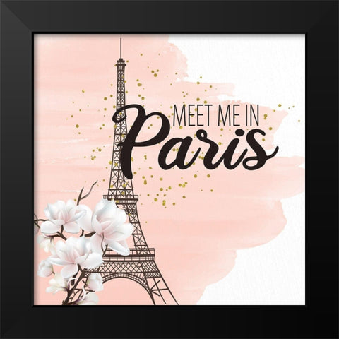 Magnolia Paris 1 Black Modern Wood Framed Art Print by Allen, Kimberly