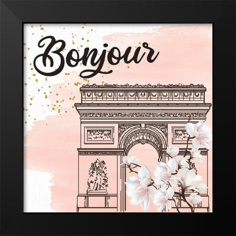 Magnolia Paris 2 Black Modern Wood Framed Art Print by Allen, Kimberly