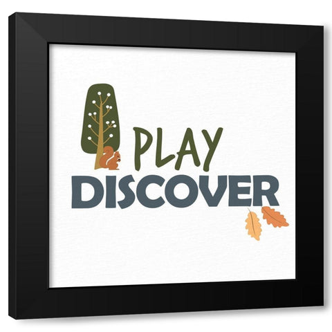 Woodland Explore 2 Black Modern Wood Framed Art Print with Double Matting by Allen, Kimberly