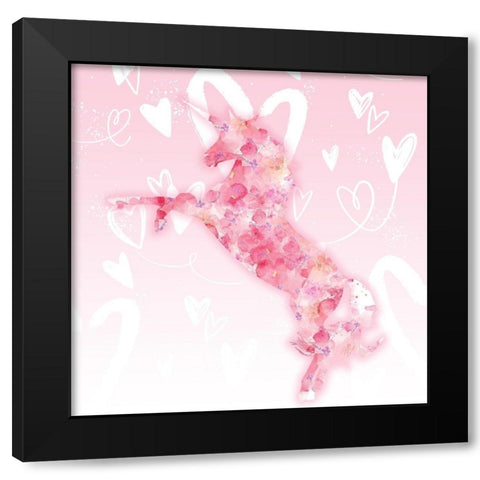 Let Go 2 Black Modern Wood Framed Art Print by Allen, Kimberly