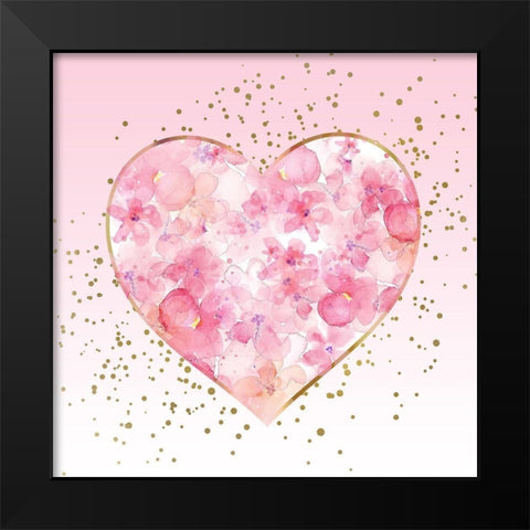 Let Go 3 Black Modern Wood Framed Art Print by Allen, Kimberly