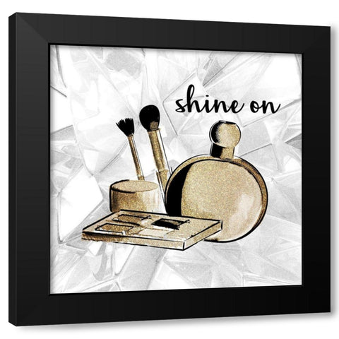 Diamond Makeup 3 Black Modern Wood Framed Art Print with Double Matting by Allen, Kimberly