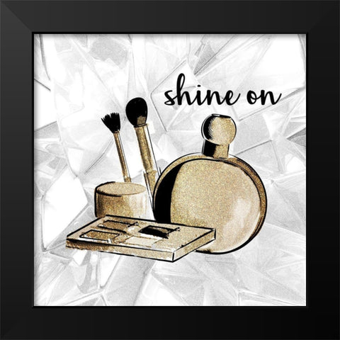 Diamond Makeup 3 Black Modern Wood Framed Art Print by Allen, Kimberly