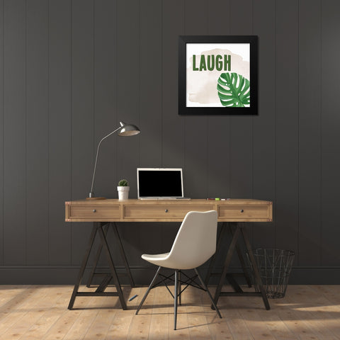Smile Laugh Play 2 Black Modern Wood Framed Art Print by Allen, Kimberly