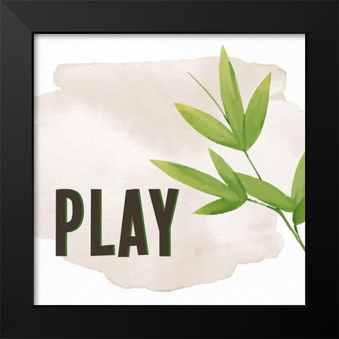 Smile Laugh Play 3 Black Modern Wood Framed Art Print by Allen, Kimberly
