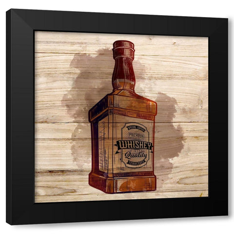 Whiskey 1 Black Modern Wood Framed Art Print by Allen, Kimberly