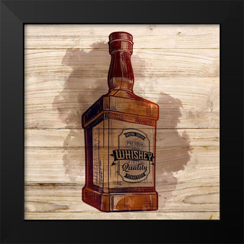 Whiskey 1 Black Modern Wood Framed Art Print by Allen, Kimberly