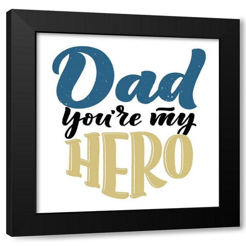 Hero Black Modern Wood Framed Art Print by Allen, Kimberly