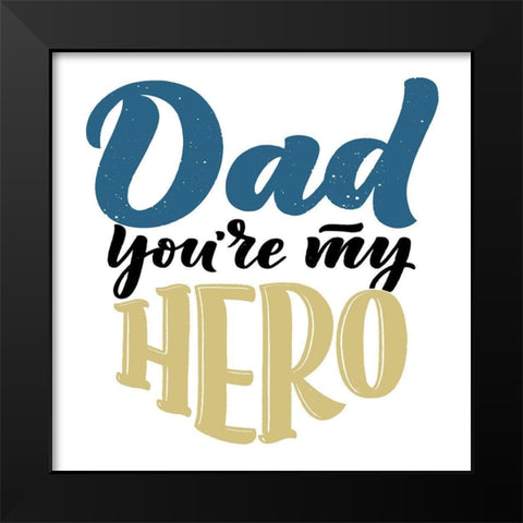 Hero Black Modern Wood Framed Art Print by Allen, Kimberly