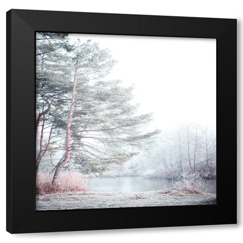 Silence Black Modern Wood Framed Art Print with Double Matting by Allen, Kimberly