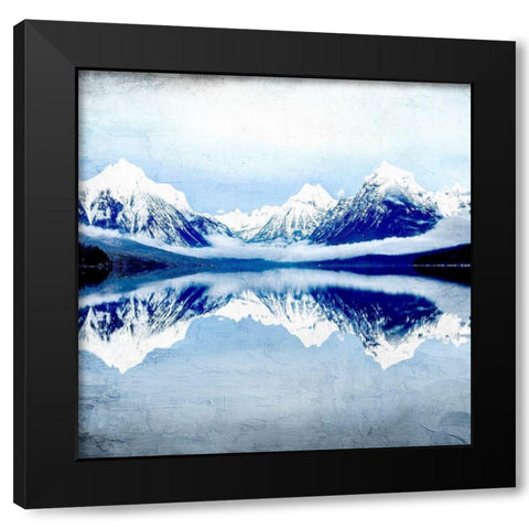 Mountain Reflection Black Modern Wood Framed Art Print with Double Matting by Allen, Kimberly