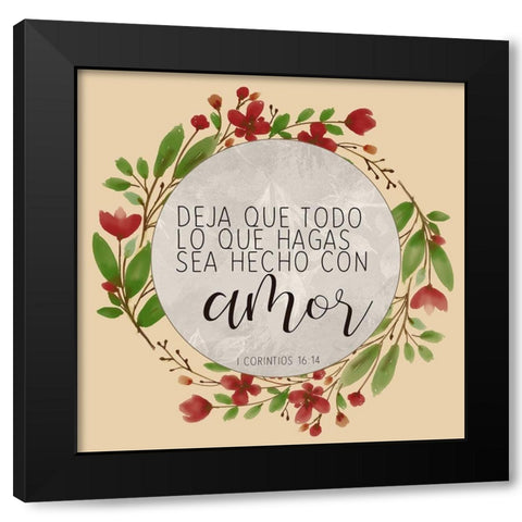 Todas Vuestras 3 Black Modern Wood Framed Art Print by Allen, Kimberly