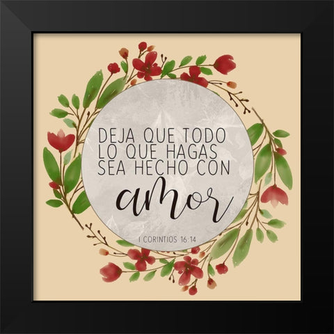 Todas Vuestras 3 Black Modern Wood Framed Art Print by Allen, Kimberly