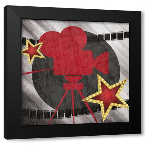 At the Movies 1 Black Modern Wood Framed Art Print with Double Matting by Allen, Kimberly
