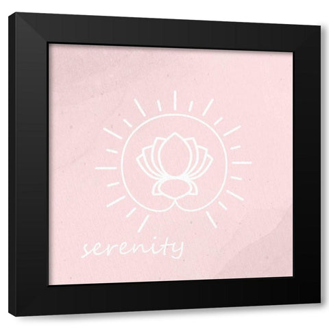 Yoga 4 Black Modern Wood Framed Art Print with Double Matting by Allen, Kimberly