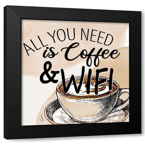 All You Need 1 Black Modern Wood Framed Art Print by Allen, Kimberly