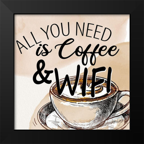 All You Need 1 Black Modern Wood Framed Art Print by Allen, Kimberly