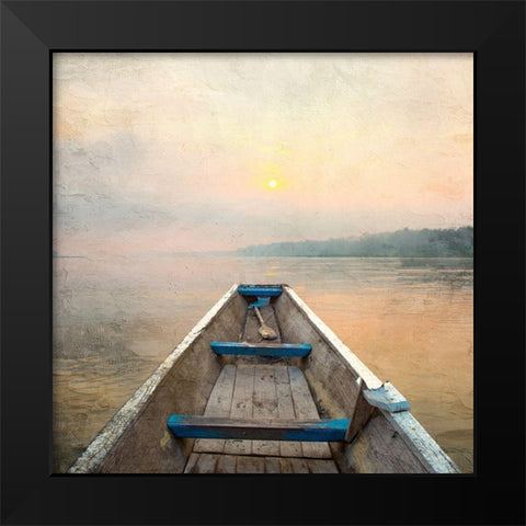 Morning Lake Black Modern Wood Framed Art Print by Allen, Kimberly