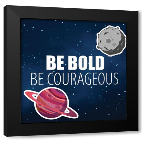 Space 3 Black Modern Wood Framed Art Print by Allen, Kimberly