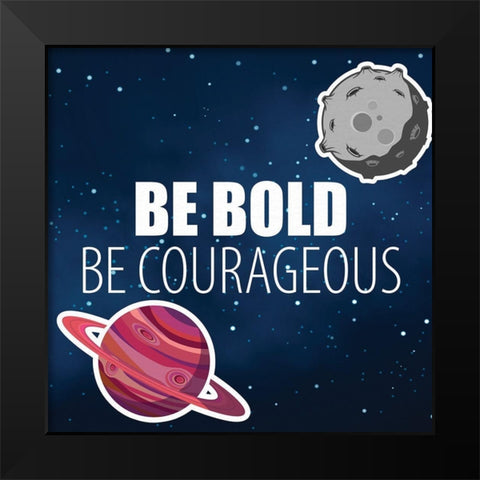 Space 3 Black Modern Wood Framed Art Print by Allen, Kimberly