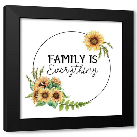 Sunflower Plaid 3 Black Modern Wood Framed Art Print with Double Matting by Allen, Kimberly