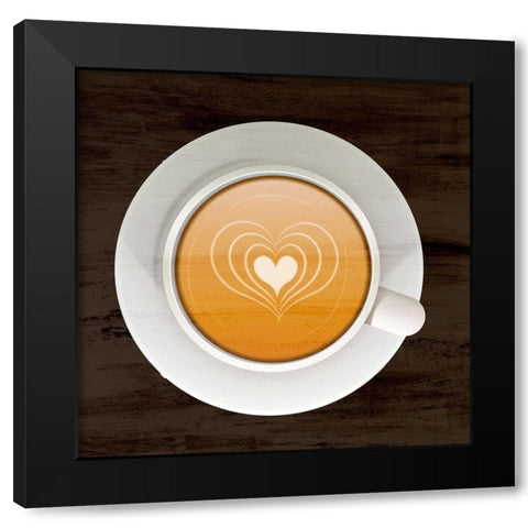 Coffee Time 1 Black Modern Wood Framed Art Print by Allen, Kimberly