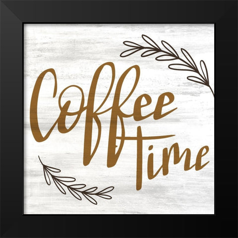Coffee Time 2 Black Modern Wood Framed Art Print by Allen, Kimberly