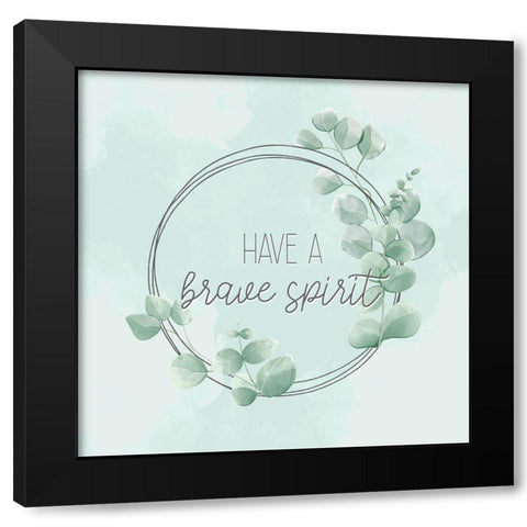 Eucalyptus Mood 6 Black Modern Wood Framed Art Print with Double Matting by Allen, Kimberly