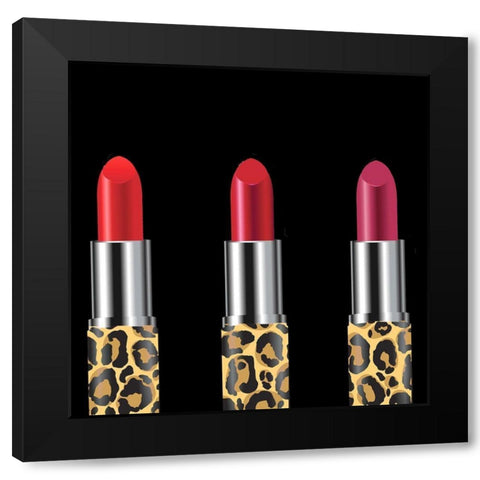 Girl Boss Leopard 1 Black Modern Wood Framed Art Print by Allen, Kimberly
